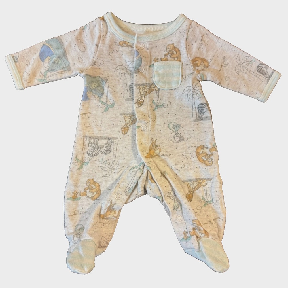 Disney Baby Preemie Dumbo Elephant Outfit Footie Sleeper Gender Neutral Boy Girl